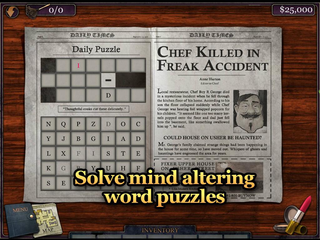   The House on Usher Hidden Obj – Capture d'écran 