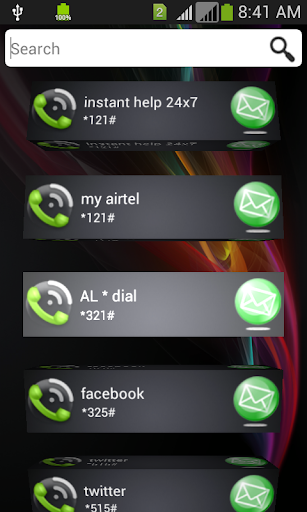 Xperia Z 3D Contact List Theme