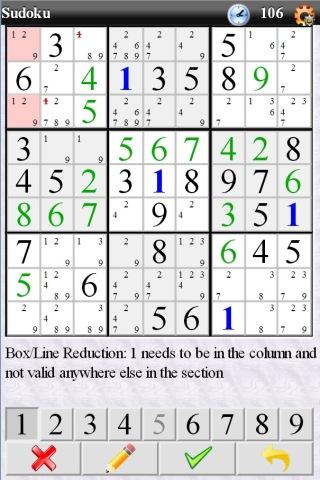 Sudoku Screen 1