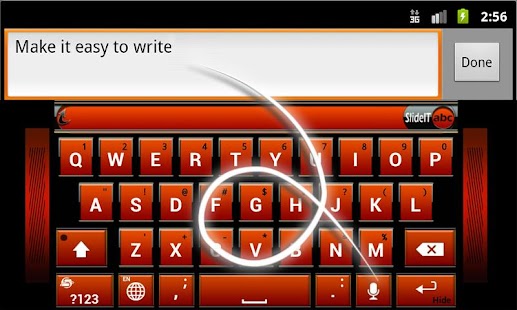 Free Download SlideIT Orange Metal Skin APK for PC