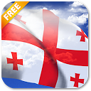 3D Georgia Flag mobile app icon