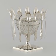 Lepelvaas met 12 lepels