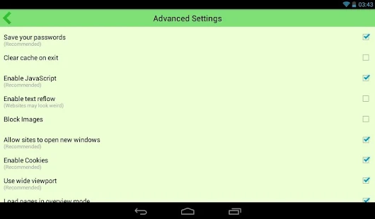 Lime PRO: WEB-Browser (Donate) - screenshot thumbnail