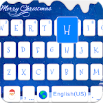 ChristmasBlue Theme-iKeyboard Apk