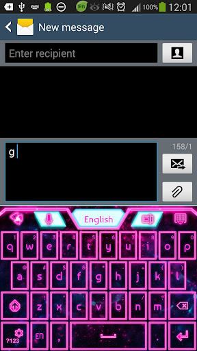 【免費個人化App】GO Keyboard Pink Glow Theme-APP點子