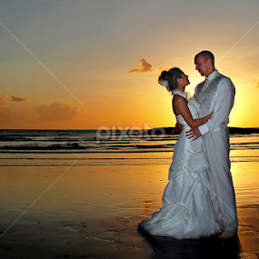 Great Moment in Golden time by Amin Basyir Supatra - Wedding Bride & Groom