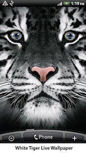 White Tiger Live Wallpaper