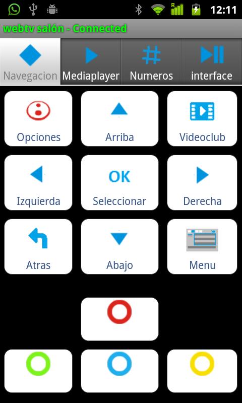 WebTVmote PRO Screen 1
