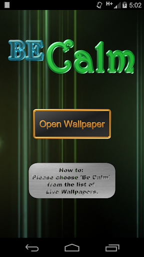 Be Calm Live Wallpaper