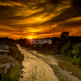 Gladak Kembar Golden Hour by Wiji Yudhi - Landscapes Sunsets & Sunrises