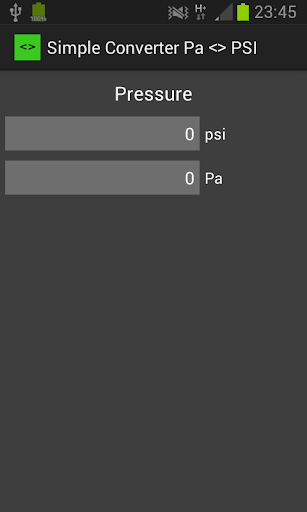 Simple Converter for Pressure