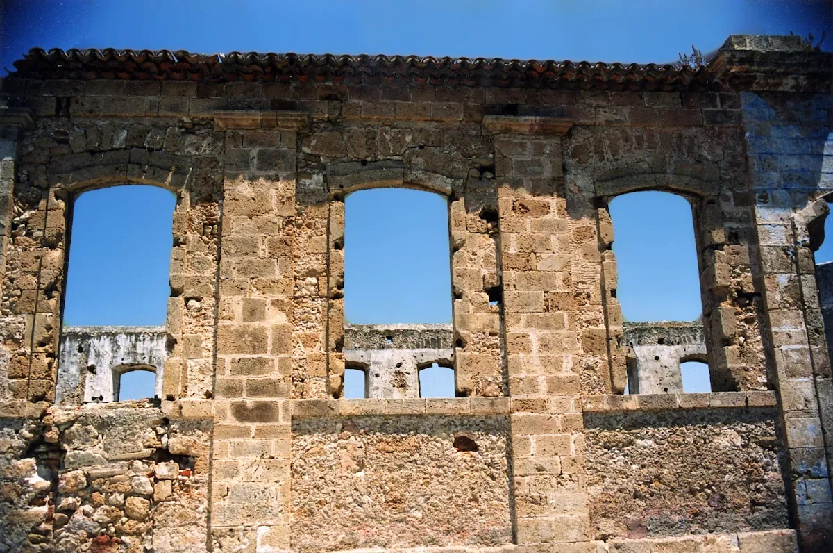 Chania-Crete-fort-ruins - The remains of a Venetian fort in Chania, Crete, dating from the Venetian occupation of the 13th to 16th centuries.