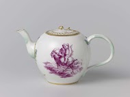 Theepot met putti op wolken