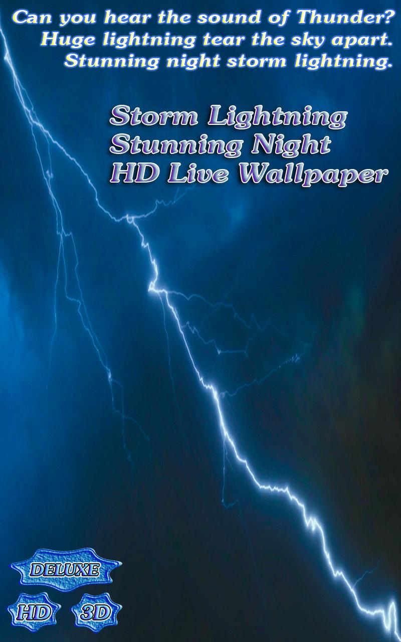 Android application Storm Lightning Stunning Night screenshort