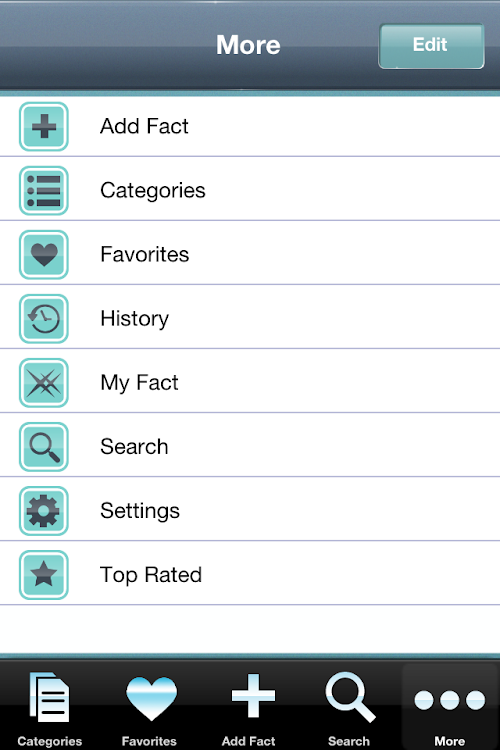 Android application World History Facts screenshort