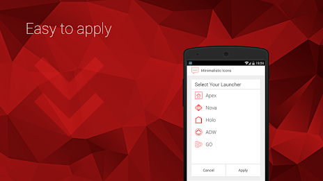 Minimalistic Icons | Red poster 4