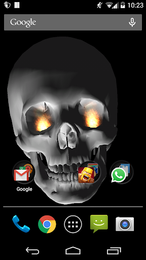 3D Skulls Live Wallpaper