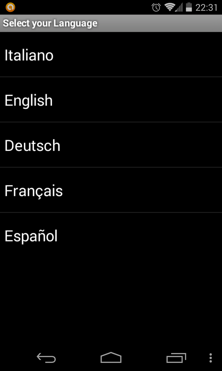 Emergency Calls and SMS Screen 3
