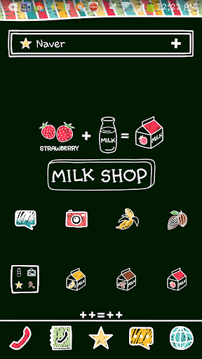 milk shop 도돌런처 테마