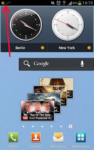 Android application Weather Notification Icons PRO screenshot