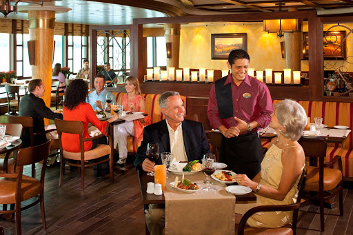 Giovanni's Table is one of the most popular eateries on Radiance of the Seas. The family-style restaurant offers several-course meals in the tradition of Italian trattorias. Reservations are required.