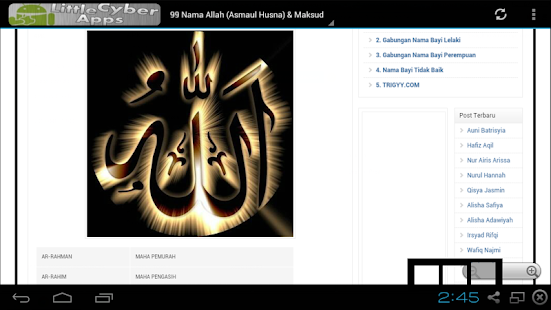 How to mod 99 Nama ALLAH(Asma Ul Husna) lastet apk for bluestacks