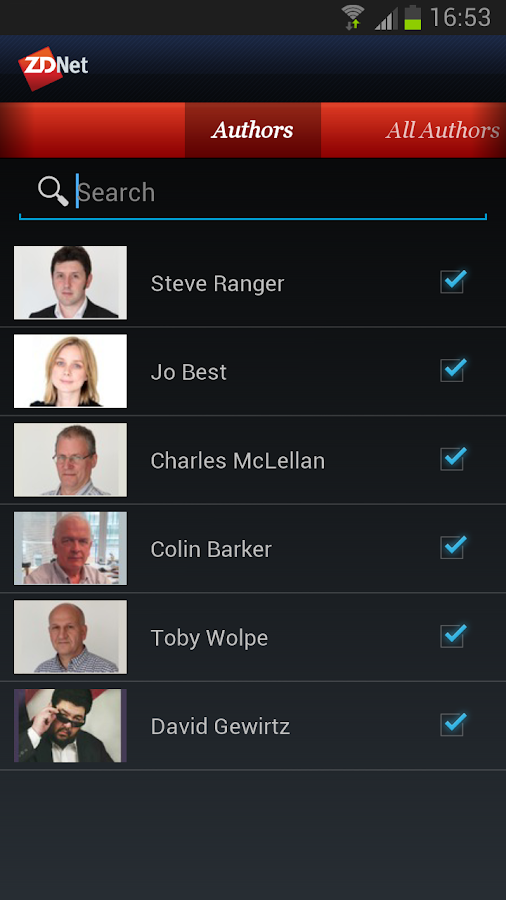 ZDNet Mobile - screenshot