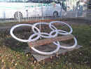 Olympic Circles Near Vorskla Stadium