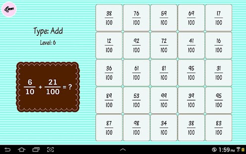  Fraction Bingo  