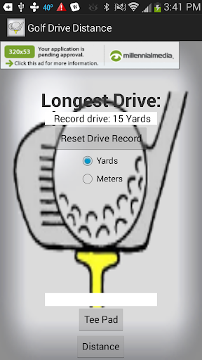 Golf Drive Distance Calculator