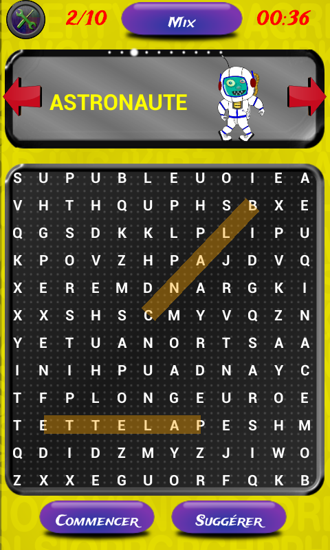 Android application 1st Grade Word Search screenshort