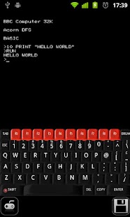 Beebdroid BBC Micro emulator