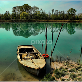 Soca river by Simon Kovacic - Landscapes Waterscapes
