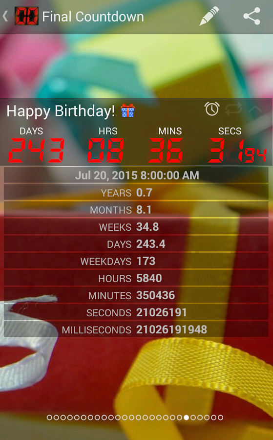 Final Countdown Widget Android Apps on Google Play