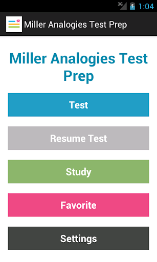 Miller Analogies Test Prep