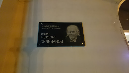 Memorial Plaque Of Selivanov 
