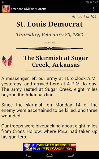 【免費教育App】1862 Feb Am Civil War Gazette-APP點子