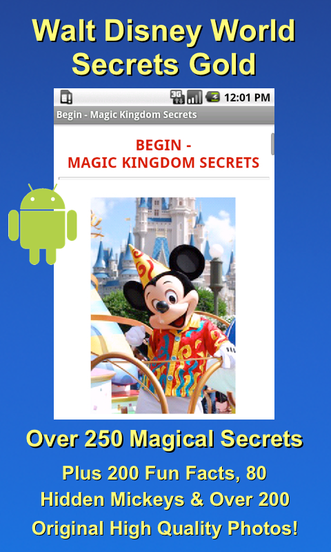 Disney World Secrets Gold! Screen 1