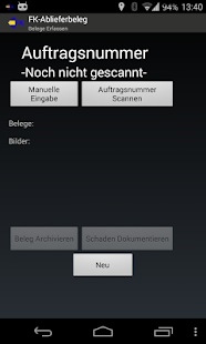 Ablieferbeleg Erfassung Screenshots 2