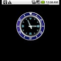 Blue Rolex Clock Widget logo