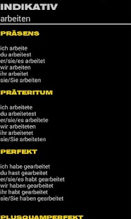 German Verbs Screen 2