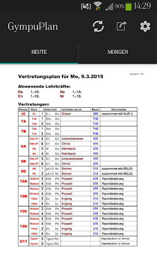 OPG Vertretungsplan