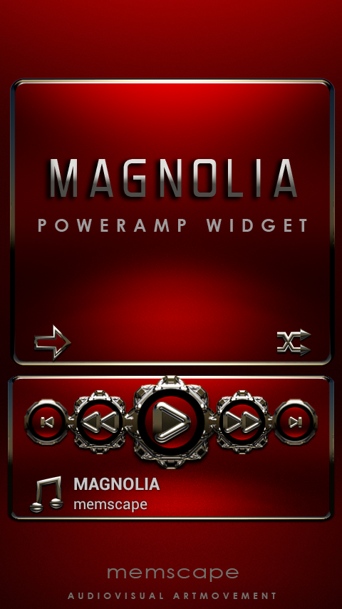 Android application Poweramp Widget MAGNOLIA screenshort
