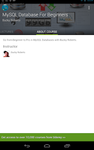 Learn MySQL Database Tutorials - screenshot thumbnail