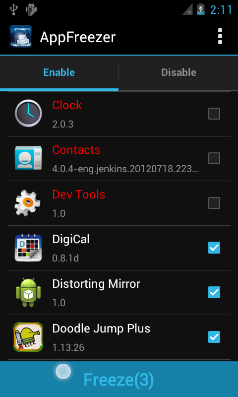    App Freeze- screenshot  