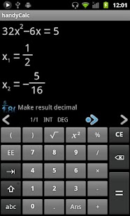 handyCalc Calculator , grafik,graph,trigonometri,android