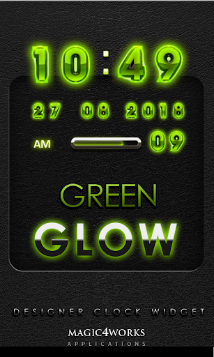 Green Glow Magic Digital Clock