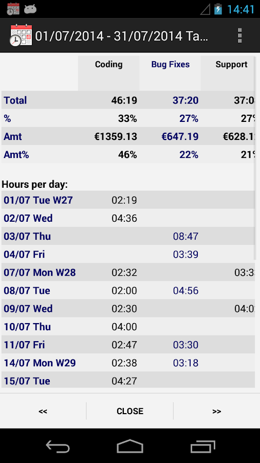 Time Recording Pro Android Apps on Google Play