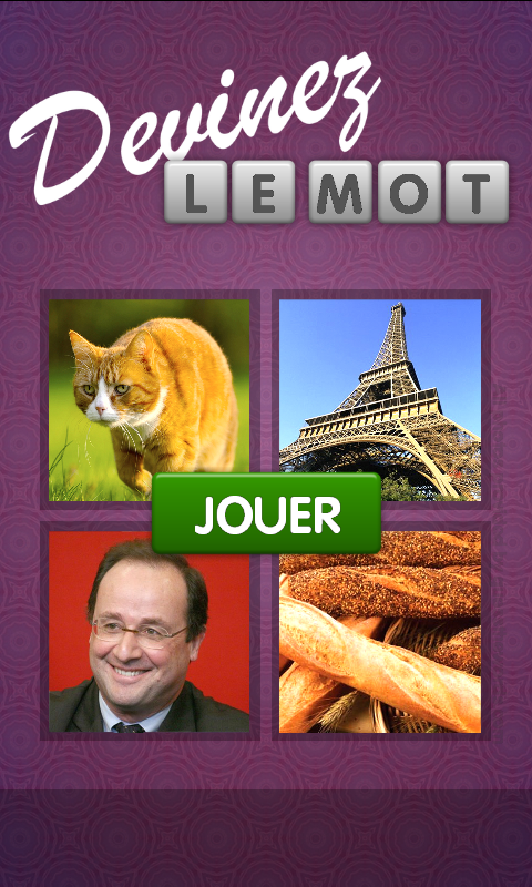 Android application Guess a Word screenshort