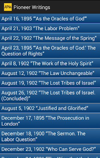 【免費書籍App】Adventist Pioneer Writings-APP點子